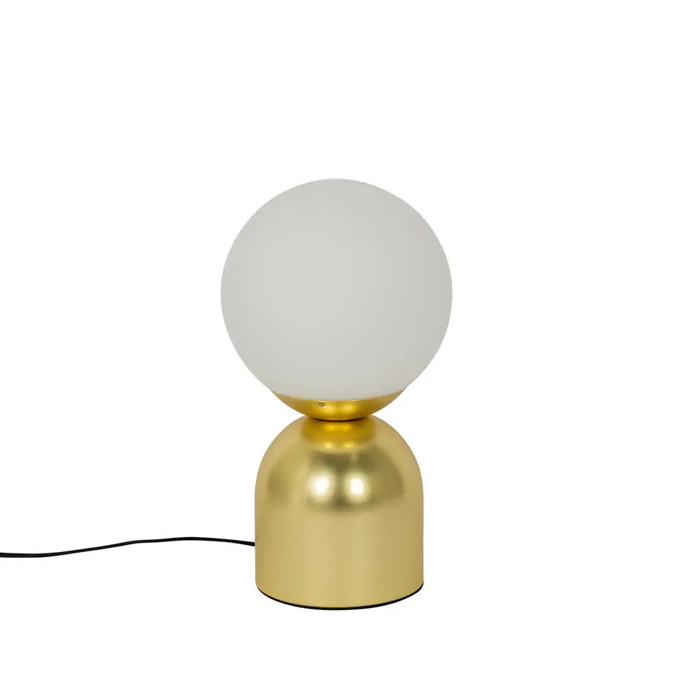 Qazqa tafellampen pallontrend goudkleurig e27