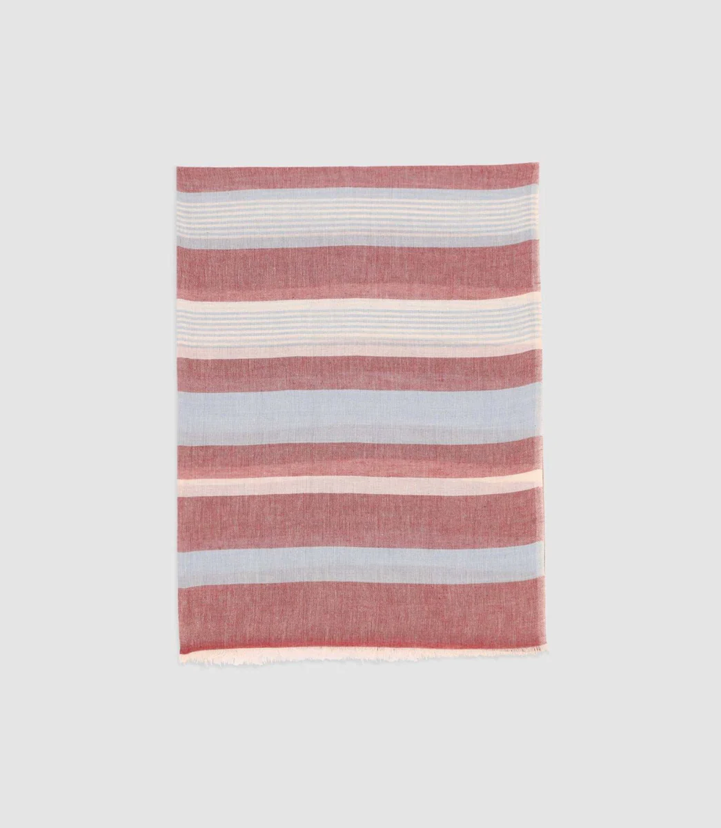 Écharpe à rayures rose et ciel XABI