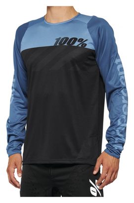 Maillot Manches Longues 100% R-Core Noir / State Bleu