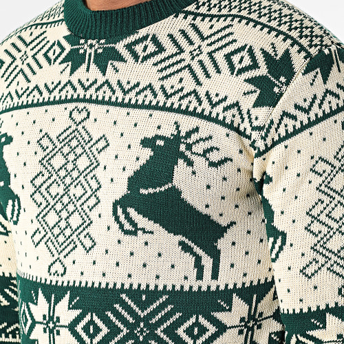 Pull Beige Vert