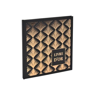 Exacompta Palmyre - Livre d'or 21 x 19 cm - 140 pages - noir