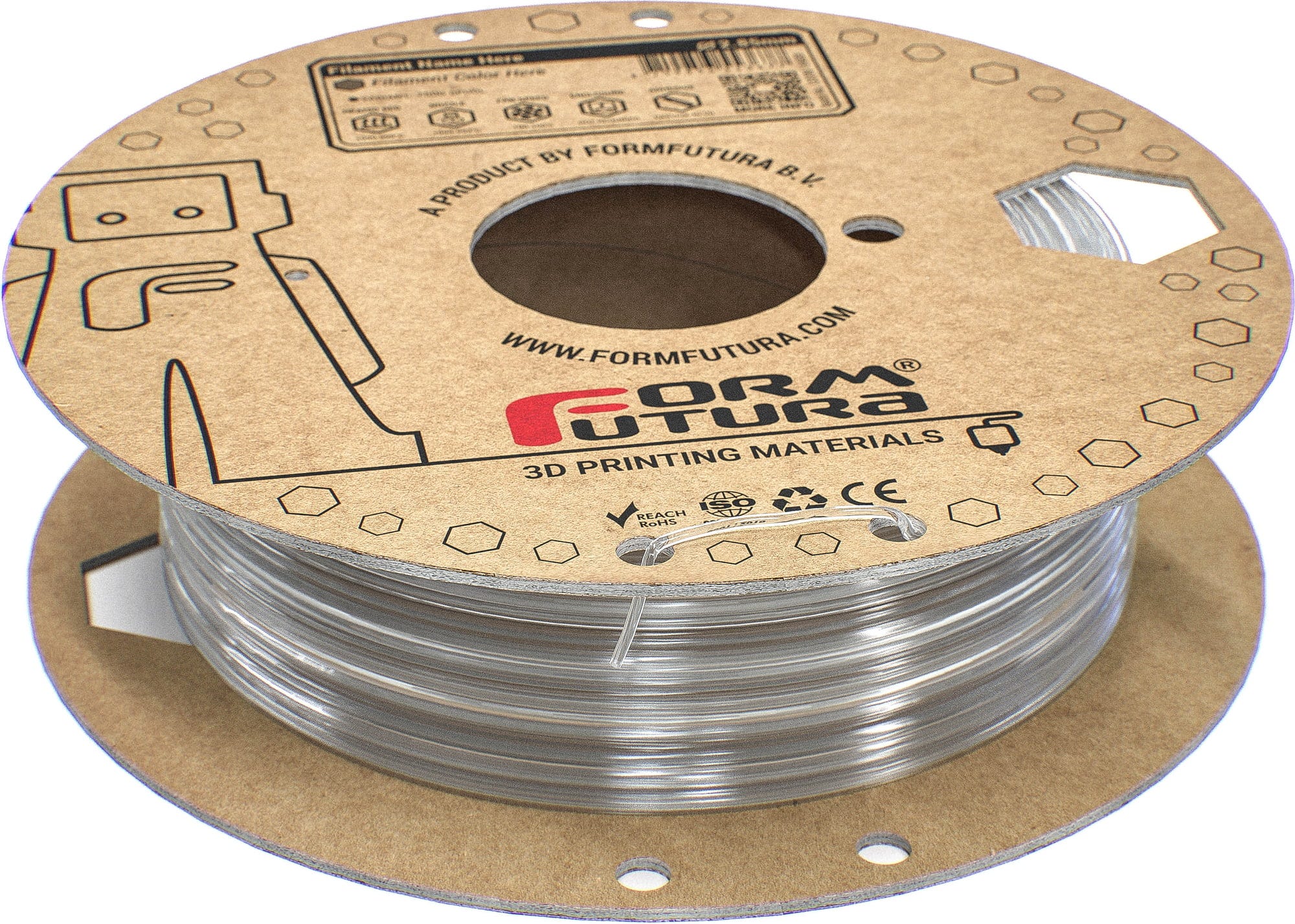 FormFutura  Python Flex TPU 90A Clear, 1,75 mm / 500 g    Flexibles Filament mit 90A-Shore-Härte