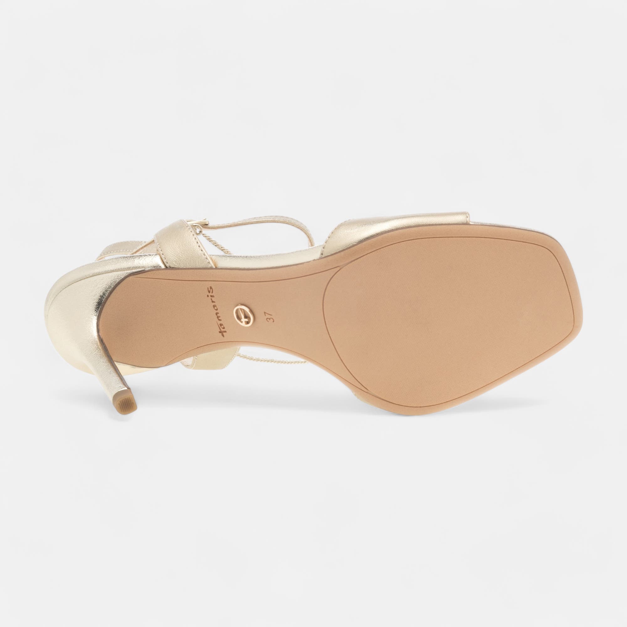Nu-pieds à talon Femme or