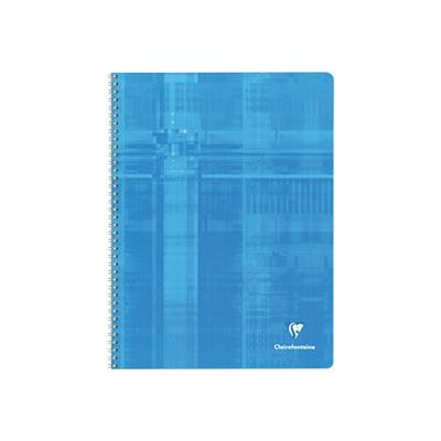 Clairefontaine - Cahier à spirale 24 x 32 cm - 100 pages - petits carreaux (5x5 mm) - disponible dans différentes couleurs