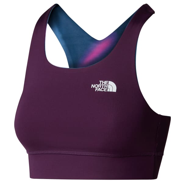 Brassière running THE NORTH FACE W FLEX REVERSIBLE BRA PRINT SUMMIT NAVY MORPHING SH