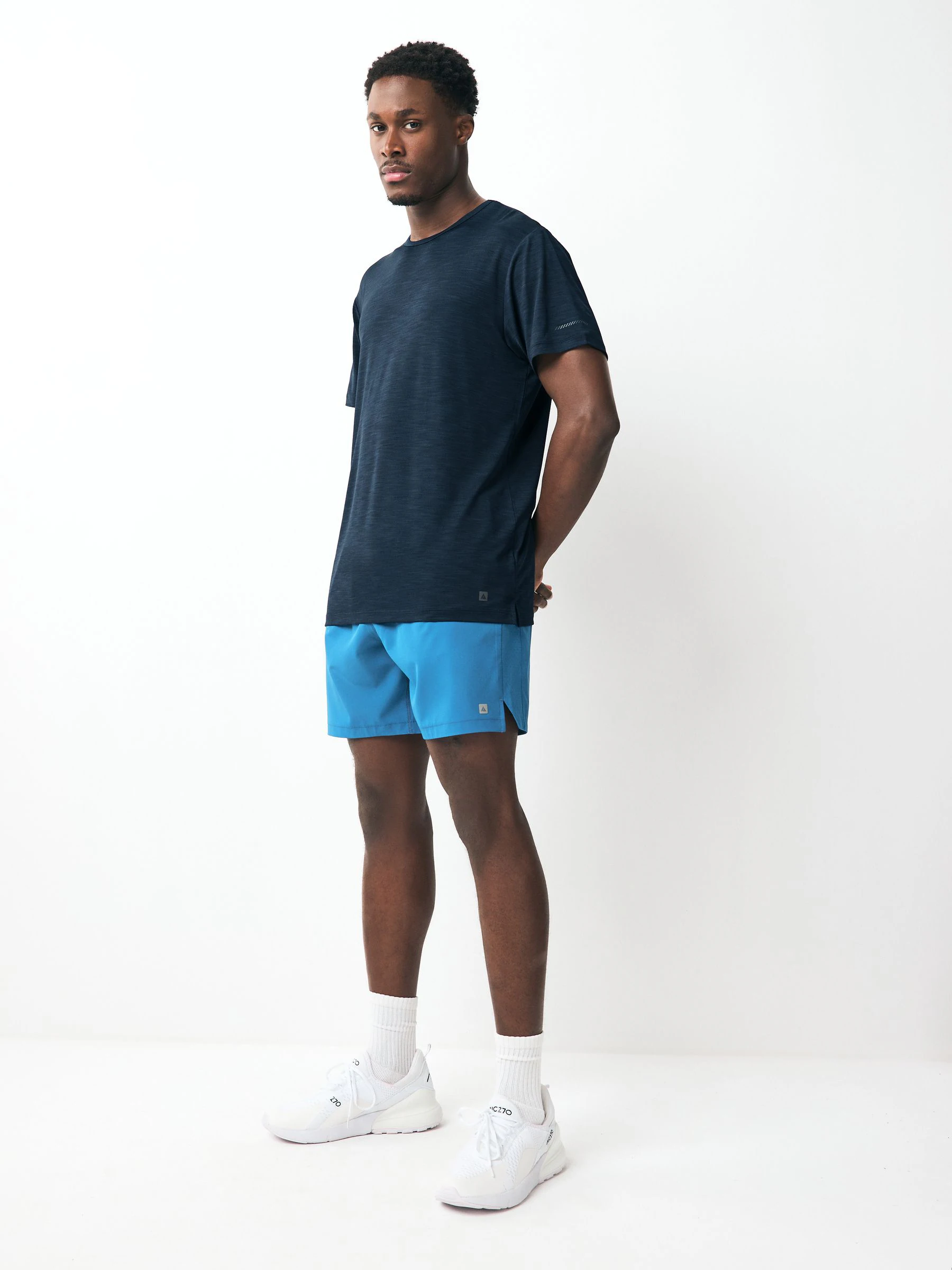 Blauw/marine - T-shirt met korte mouwen - Active Gym Trainingstop