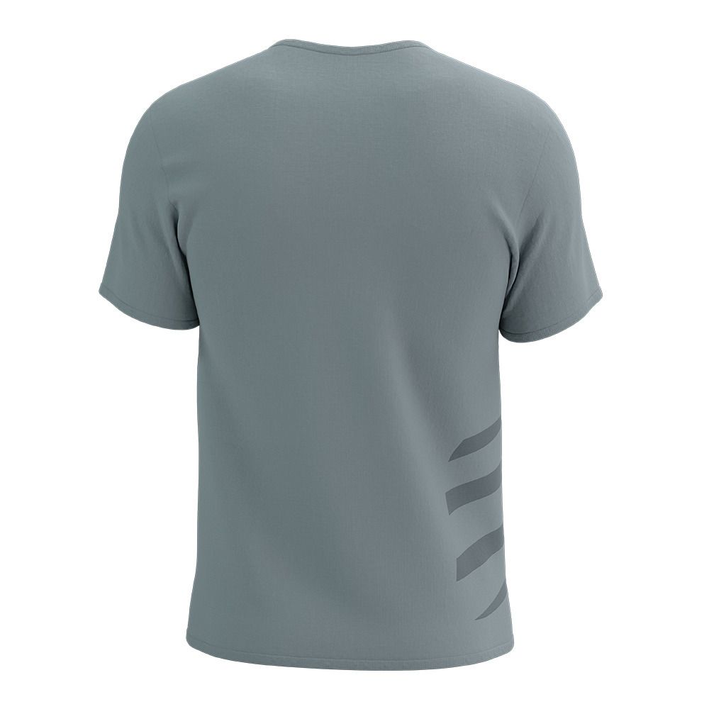 Compressport LOGO SS - Maillot Homme alloy/steel gray