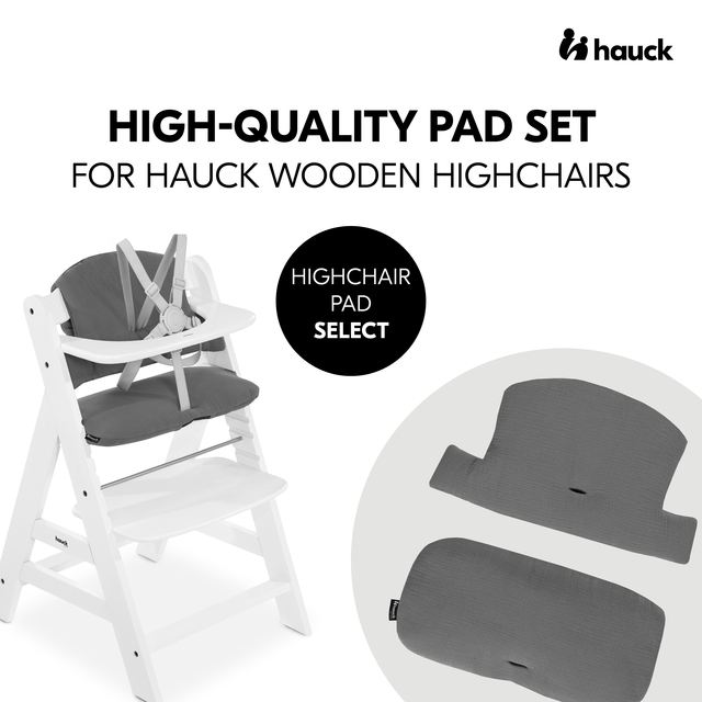 Hauck Pad Select Sittepute, Muslin Dark Grey