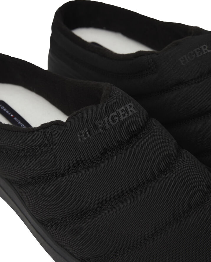Tommy Hilfiger COMFORT WARM TEXTILE HOUSE SHOE Black