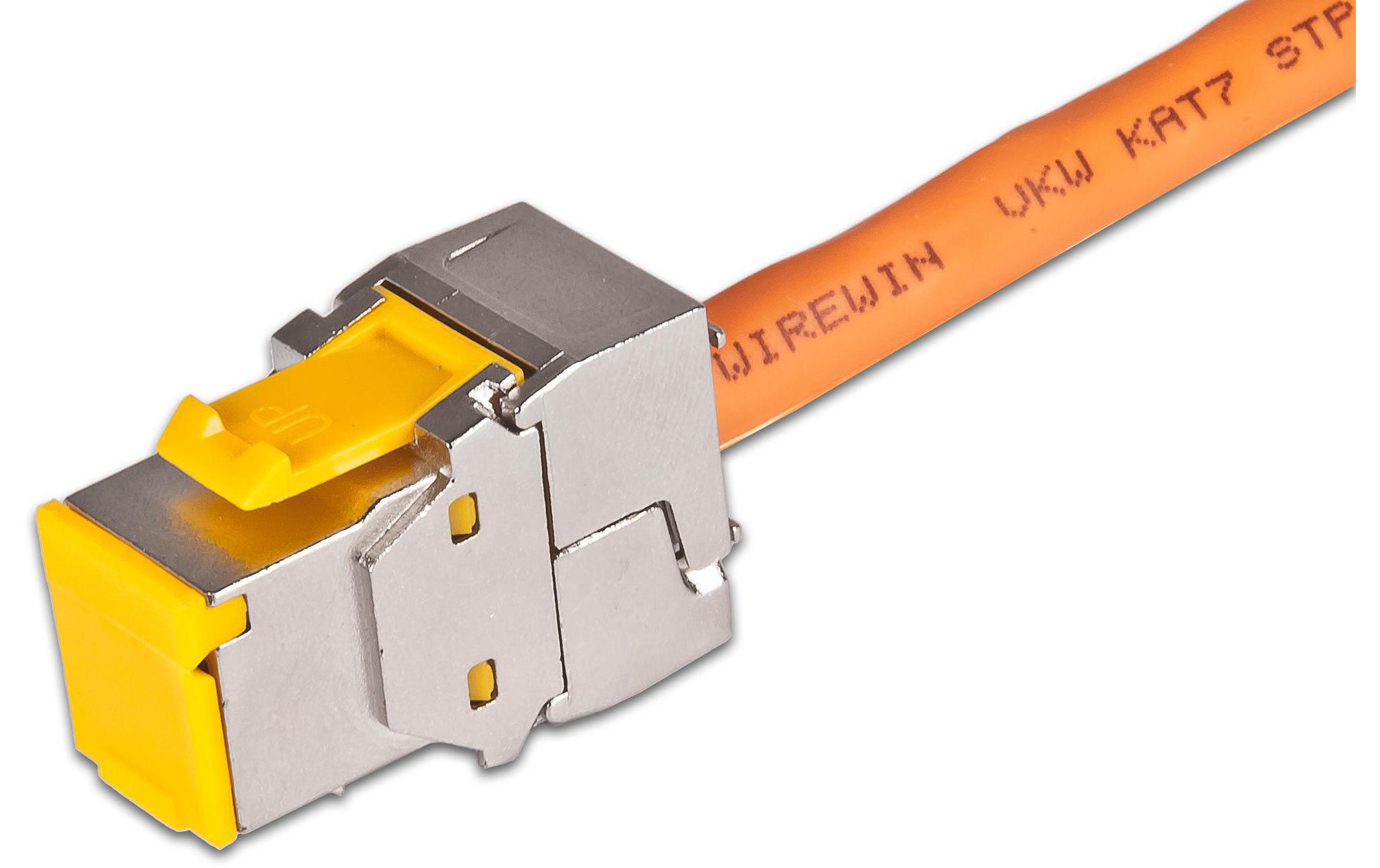 Keystone-Modul Cat.6A STP EA 12 StückCat.6A 10Gbps Keystone Modul zum Netzwerkkabelanschluss - 12 Stück