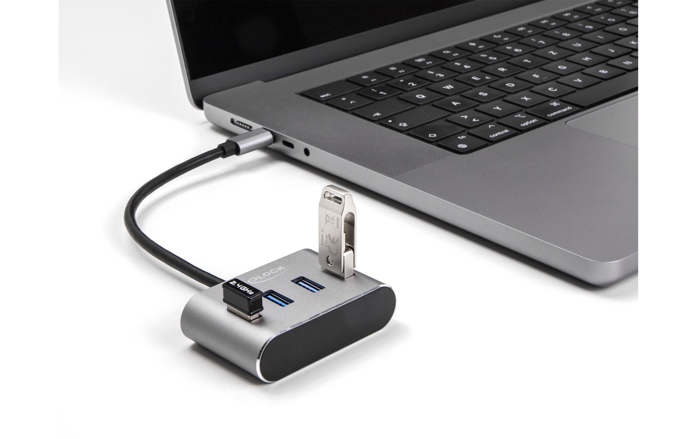 USB-Hub 4 x USB 3.0 Typ-AVier-Port-USB-A-Hub