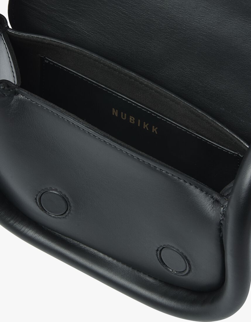 zwarte nubikk schoudertas bobby mini bag ii