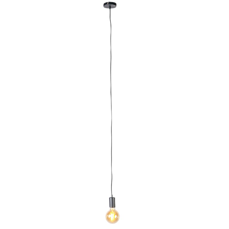 Industriële hanglamp zwart rond - Facil