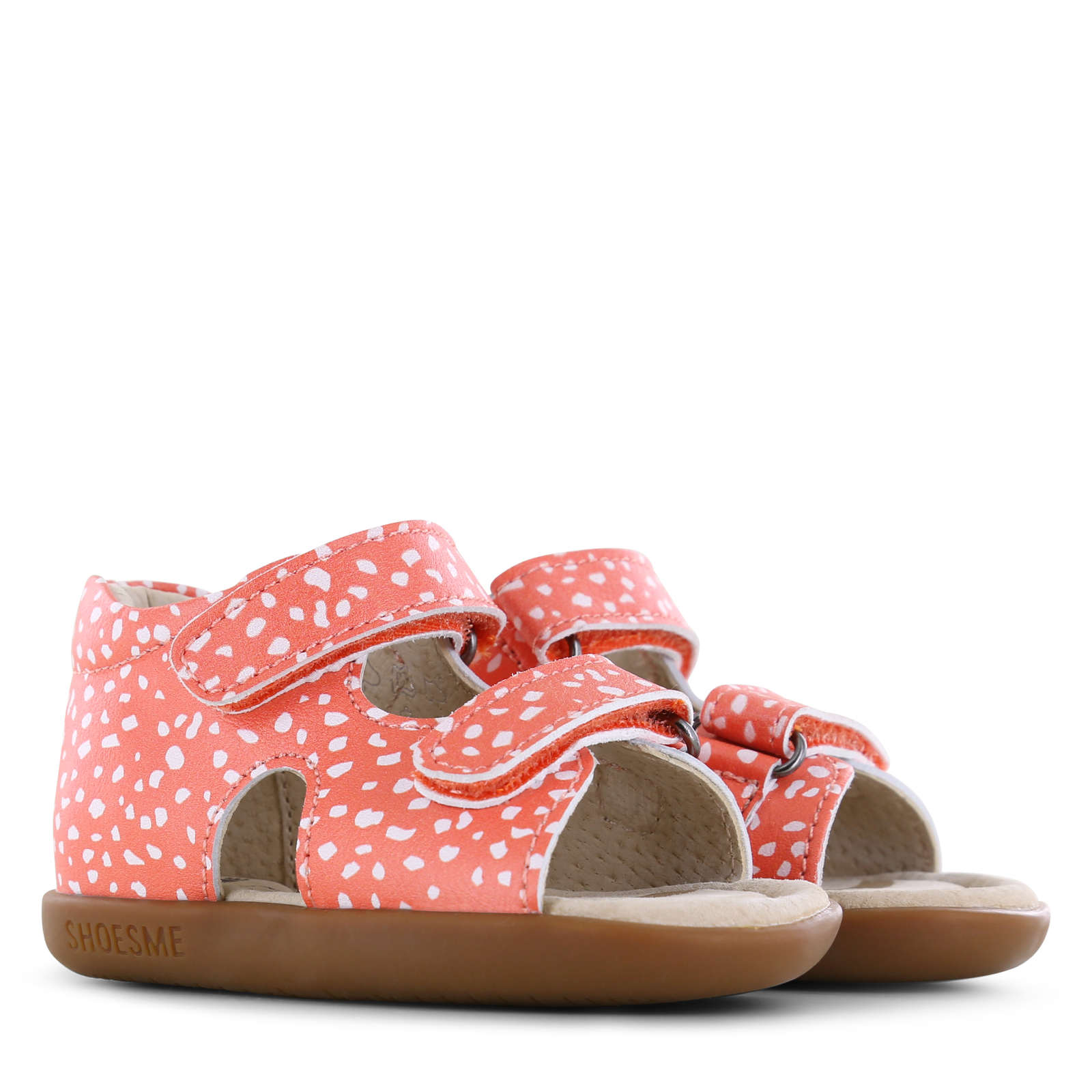Shoesme korallenfarbene Sandale mit Punkt