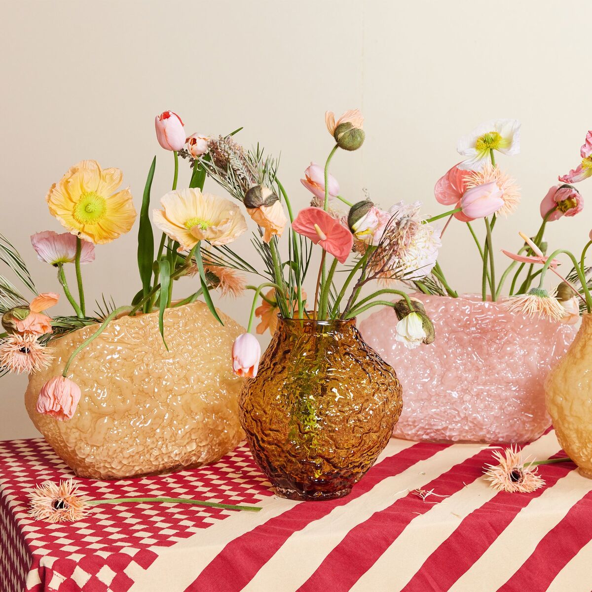 Corallo vase 26 cm, lys rav