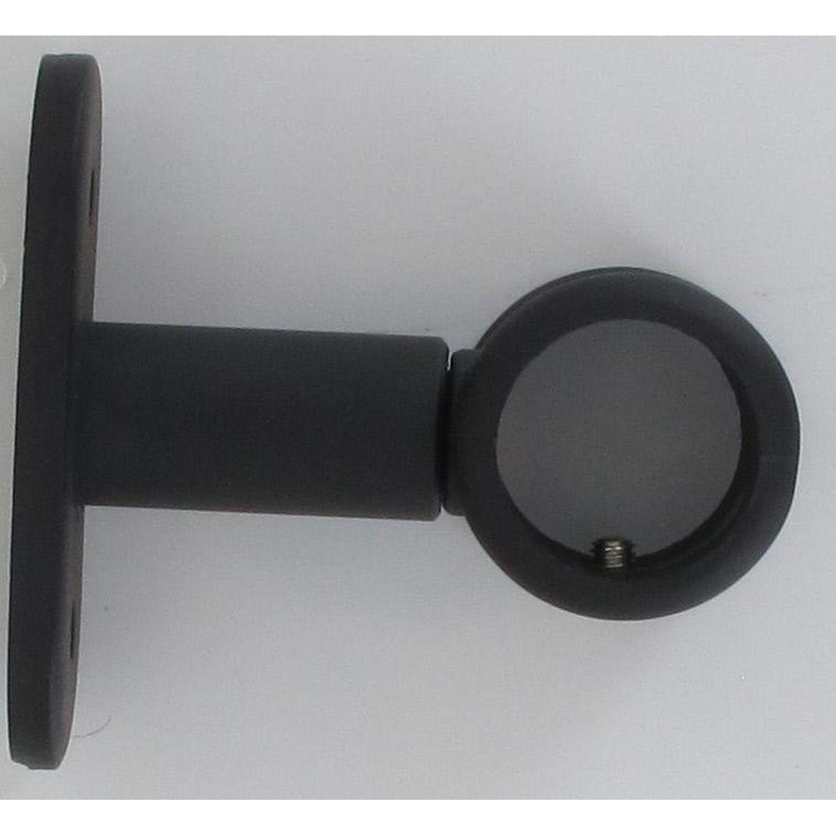 SUPPORT SIMPLE D20 50 MM X2 NOIR MAT
