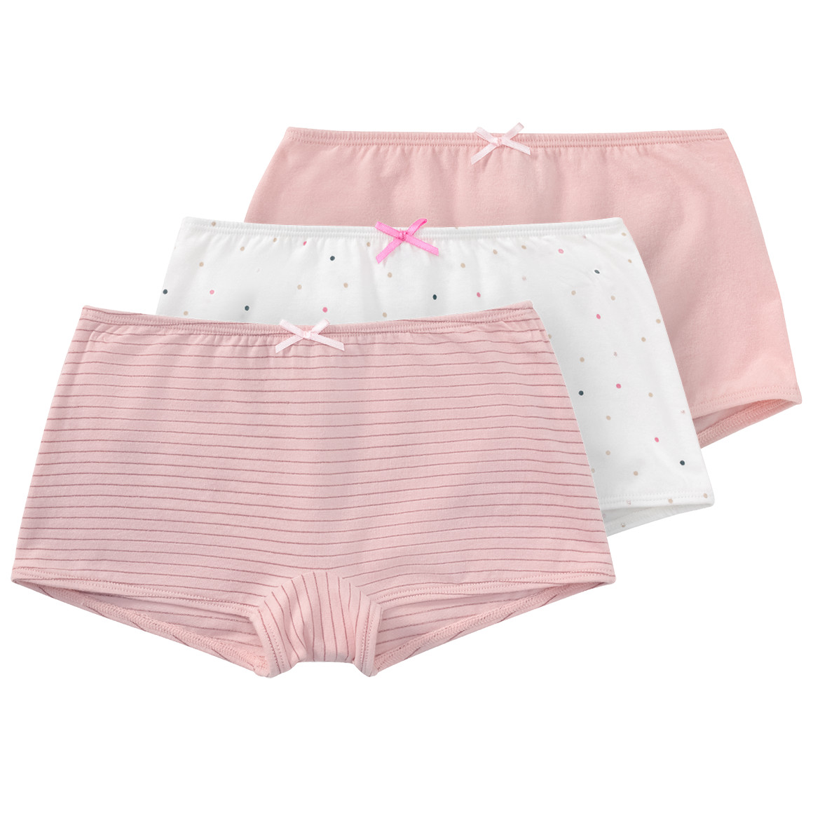 Topolino 3 Mädchen Pantys im Set weiss / rosa