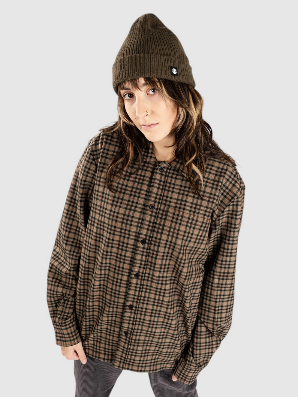 Woodbird Glixto Check Shirt brown