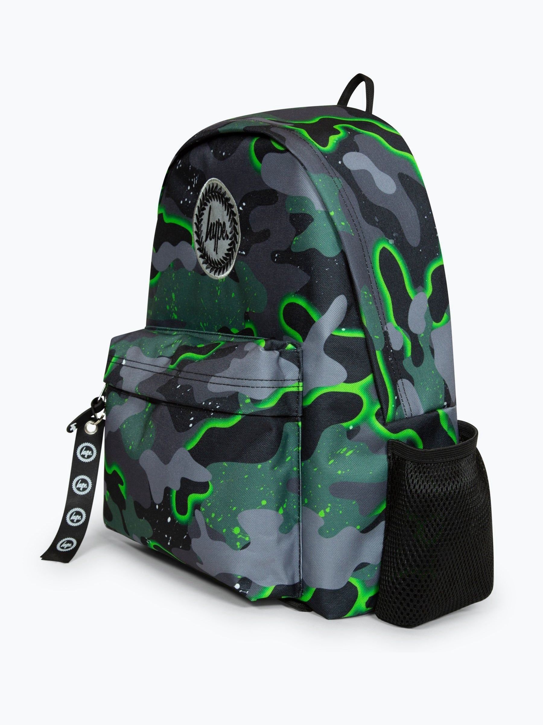 Hype. Boys Green Iconic Glow Camo Backpack