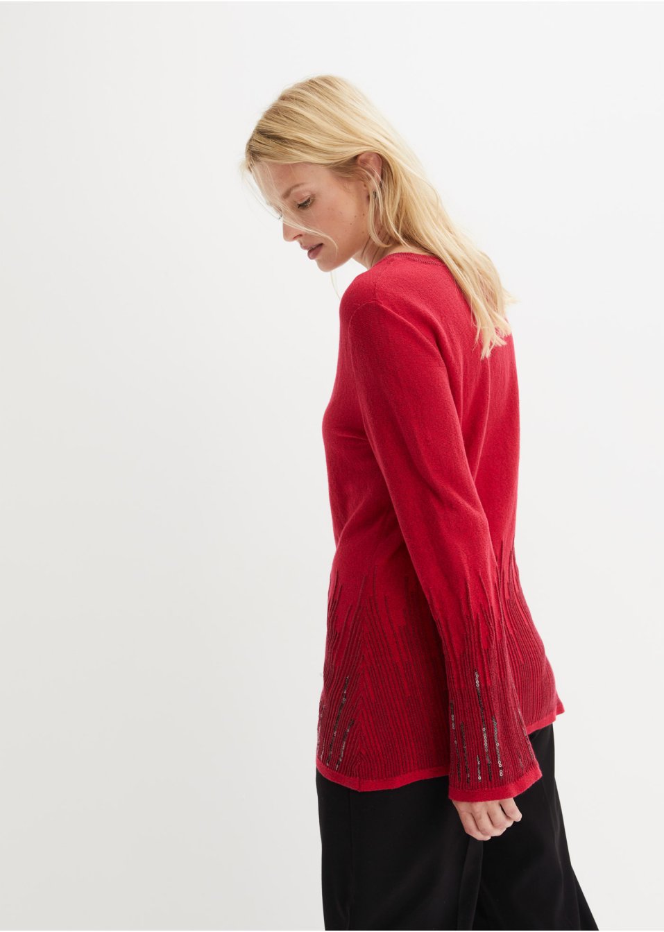 Pull à dégradé de couleur métallique