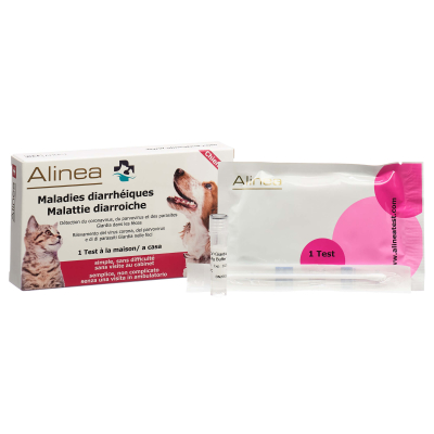 Alinea Heimtest Durchfallerkrankungen Hund 1Test
