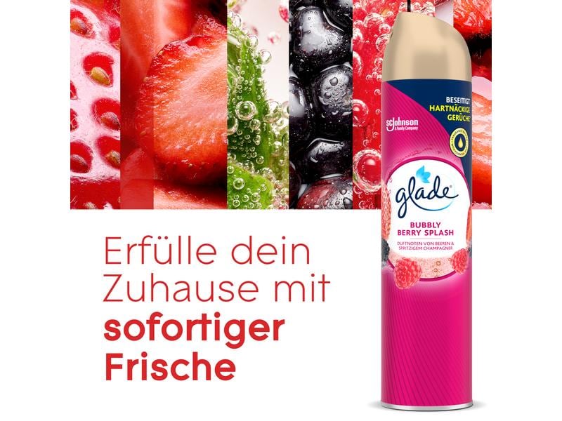 Glade Duftspray Bubbly Berry Splash 300 ml Lufterfrischer Spray mit Beerenduft