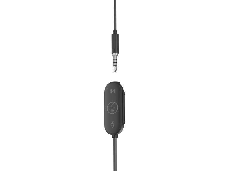 Logitech Headset Zone Wired Earbuds Teams Business-Qualität mit eingebautem Mikrofon mit Geräuschunterdrückung und zahlreichen Verbindungsmöglichkeiten