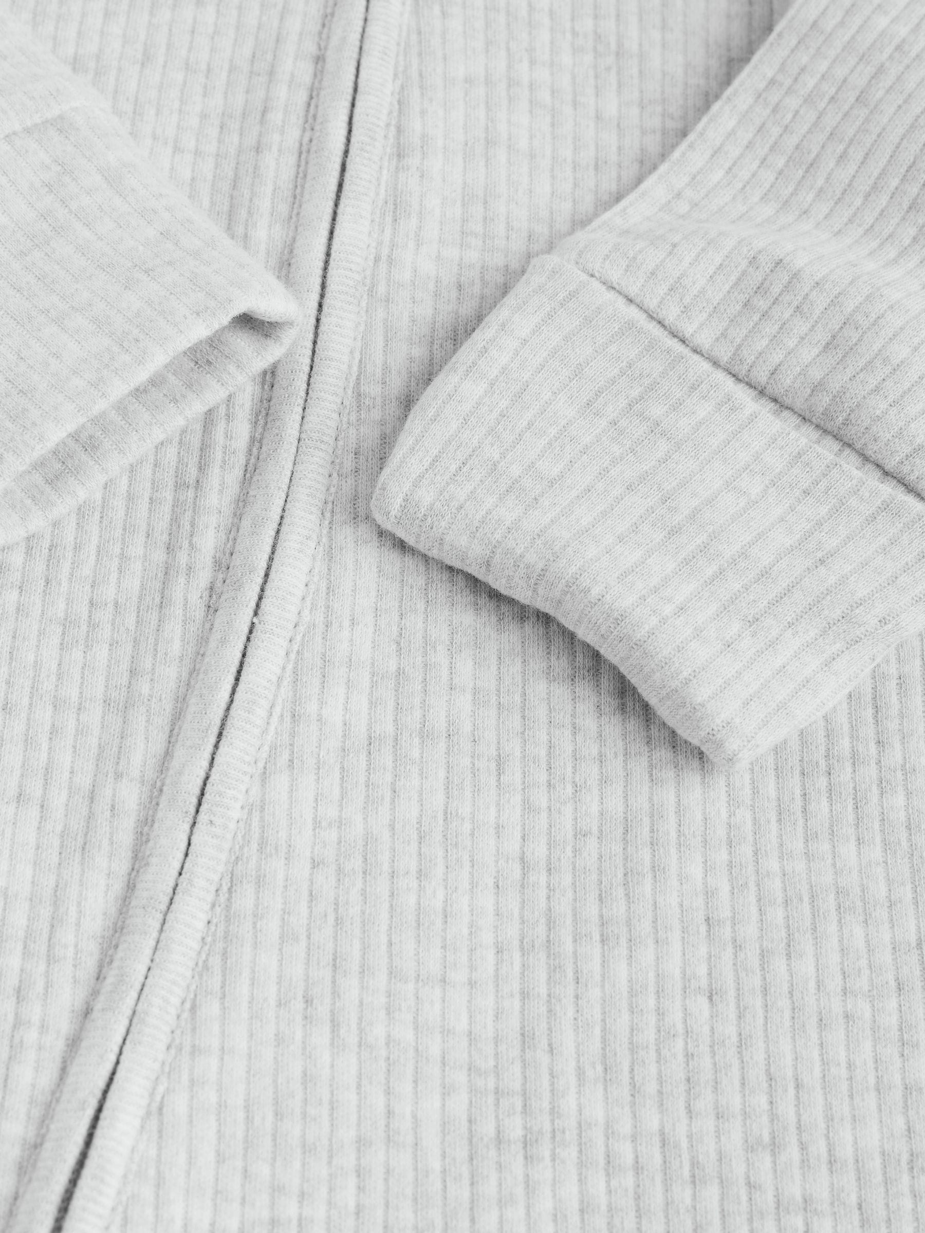 Neutraal - 5 Verpakking van babypyjama\'s met tweewegrits en voetjes (0-2jr)
