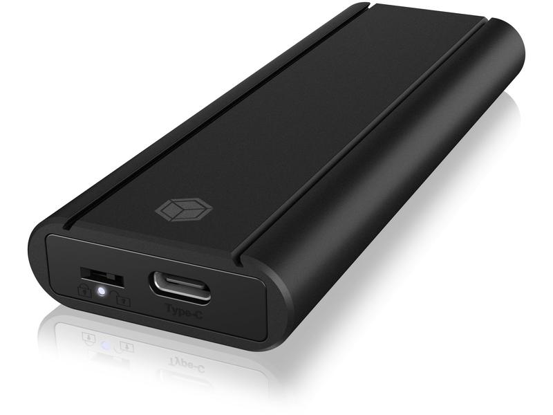 ICY BOX Externes Gehäuse IB-1807MT-C31 M.2 Externes Gehäuse für M.2 NVMe SSD mit USB Typ-C-Anschluss