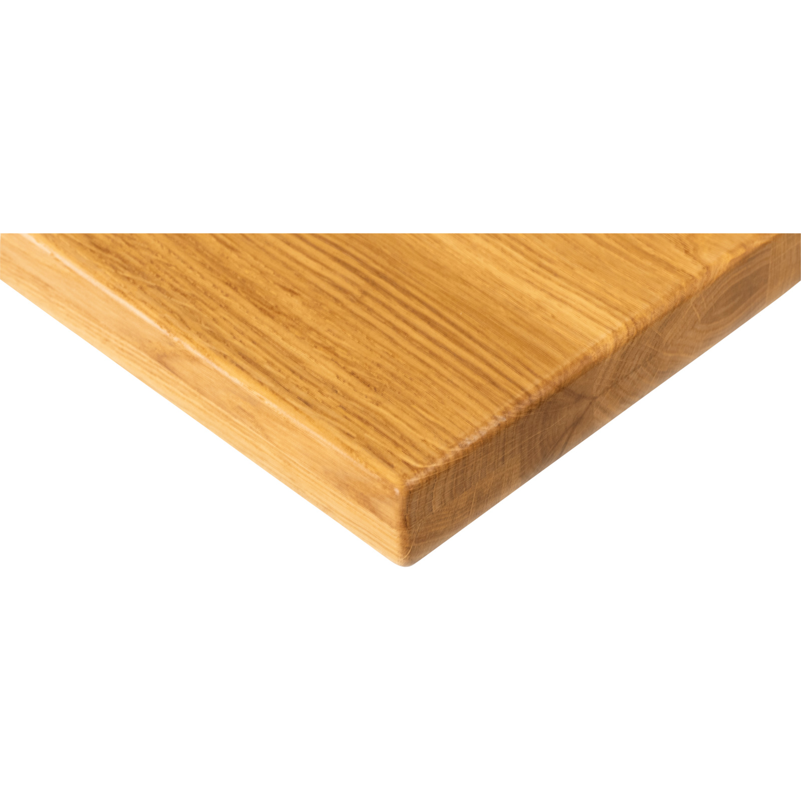 Tisch Flims Eiche massiv, Gerade Kante, U-Fuss 160 x 76 x 90