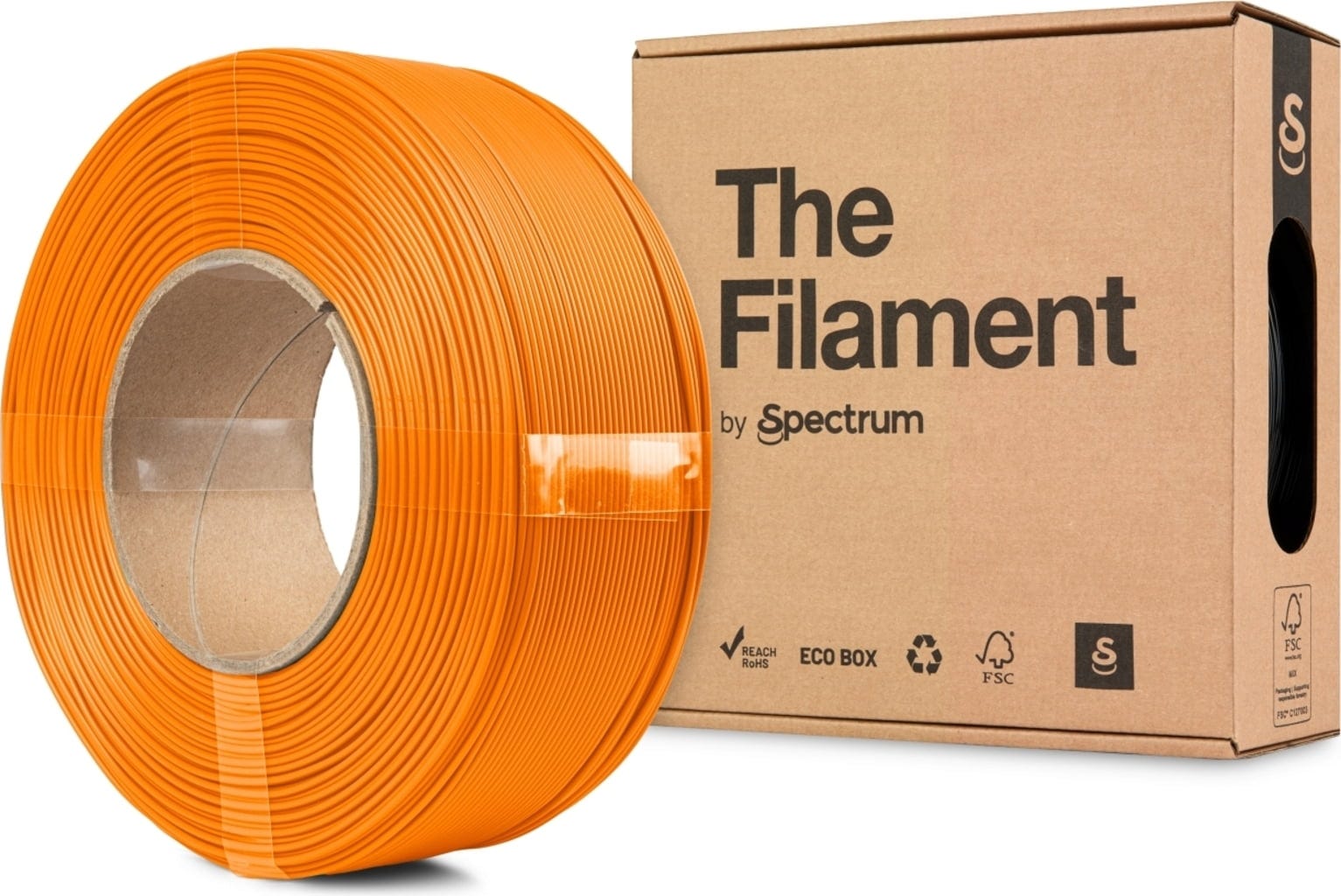 The Filament  ReFill PLA Lite Orange, 1,75 mm / 1000 g    Zuverlässiges PLA Filament ohne Spule in Orange