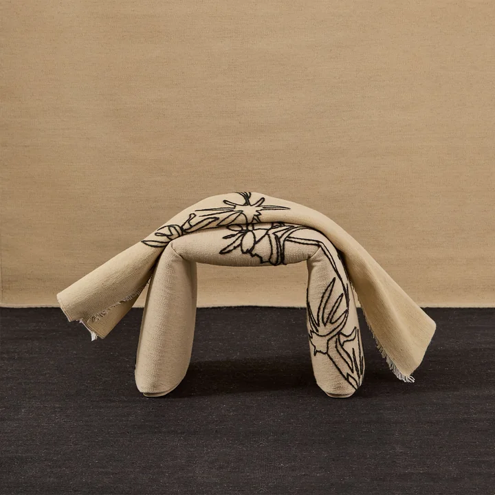 nanimarquina - Folded Bank, medium, 97 x 45 cm, karamell