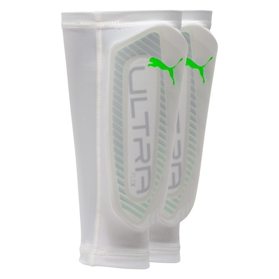 PRO Fodboldskole PUMA X Unisport Benskinner Ultra Flex Sleeve - Blanc/Vert/Noir