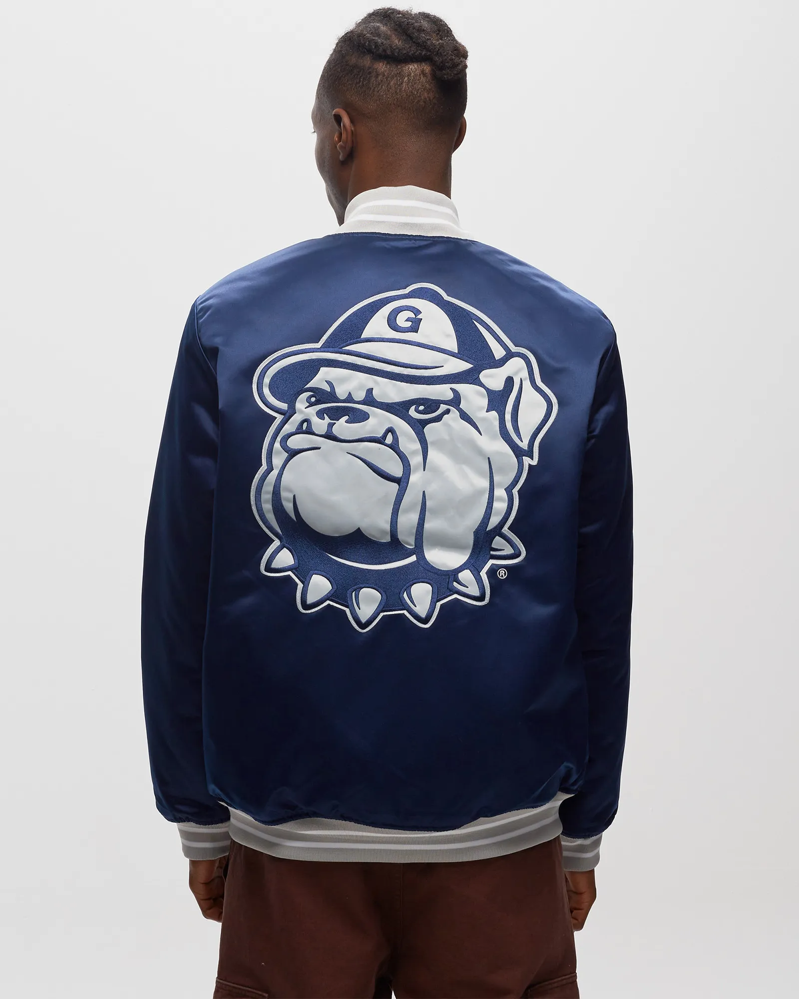 Mitchell & Ness NFL Heavyweight Satin Jacket Georgetown University