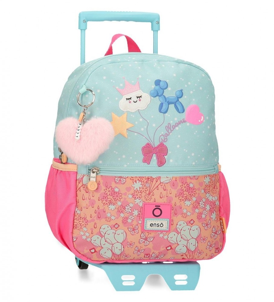 Mochila para carrinho de bebê Enso Ballons com rodinhas, 32 cm