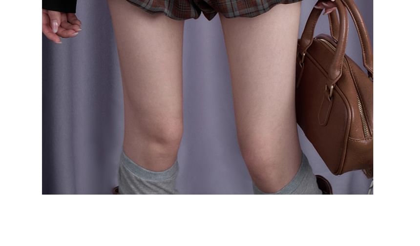 Sagidolls - Mid Rise Plaid Balloon Shorts