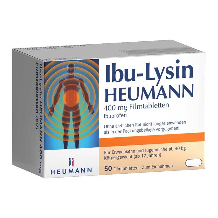 Ibu-Lysin Heumann 400 mg Filmtabletten, 50 St