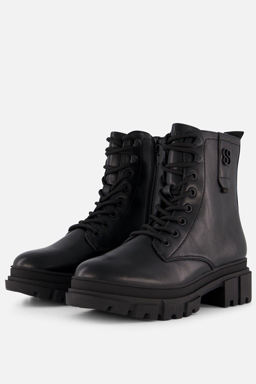 S.Oliver Veterboots zwart Synthetisch
