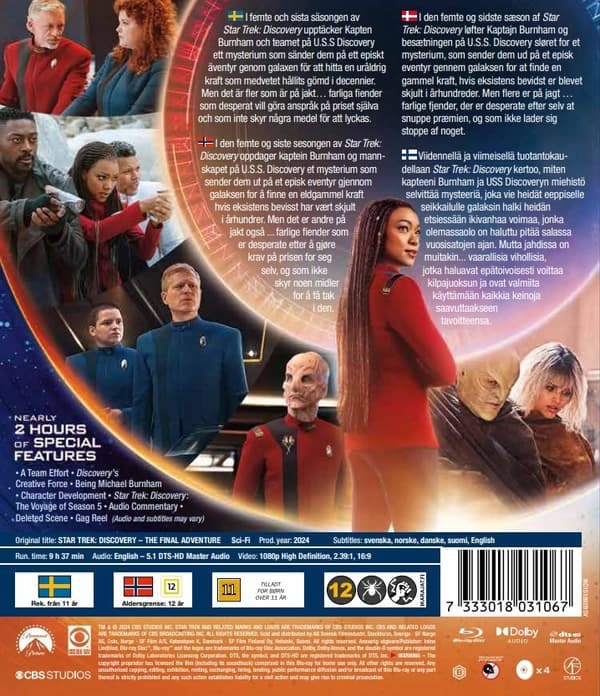 Star Trek Discovery - Sesong 5 (Blu-ray) (4 disc)