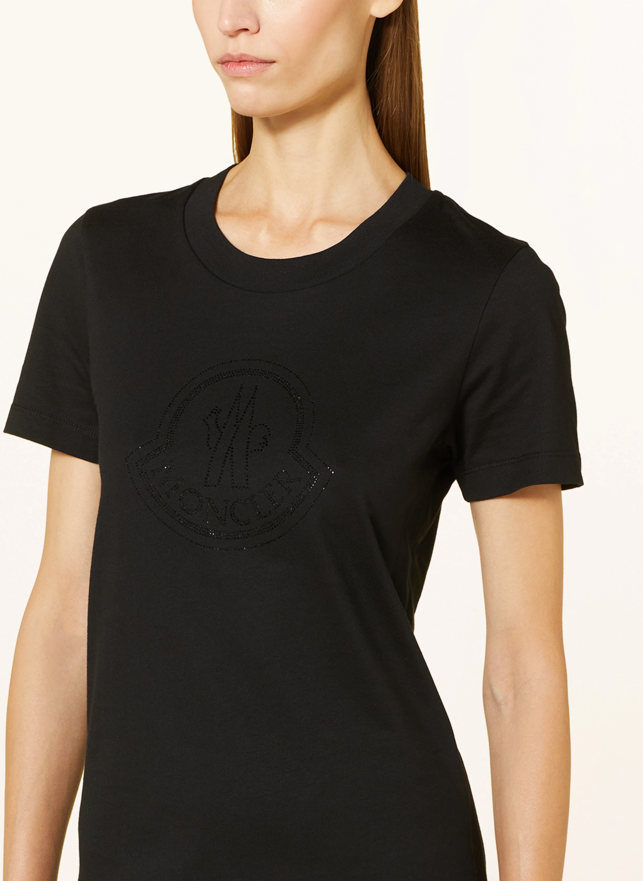 MONCLER T-Shirt mit Schmucksteinen