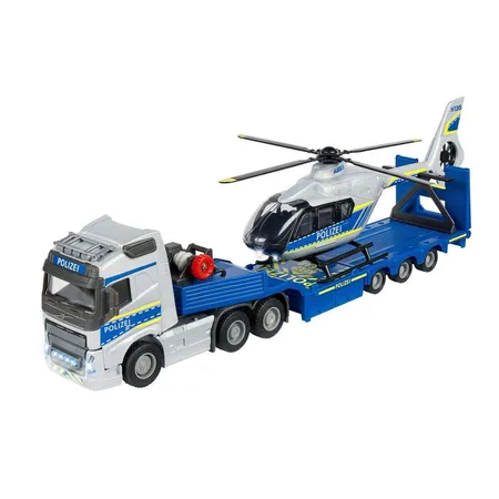 Majorette Volvo Truck +Airbus Police Helicopter