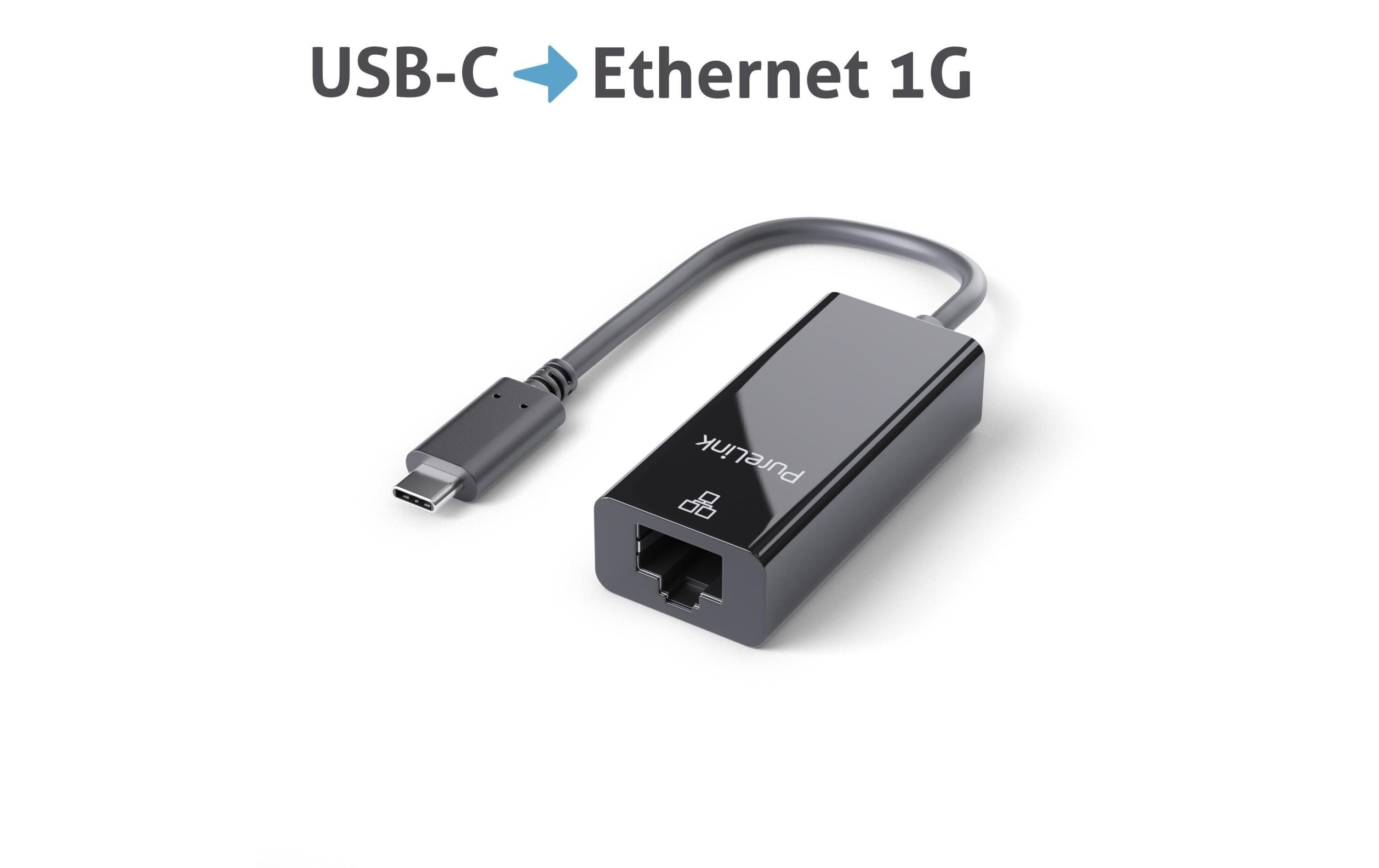 Netzwerk-Adapter IS261 USB-C - RJ-45, schwarzUSB-C Netzwerkadapter 1Gbps LAN