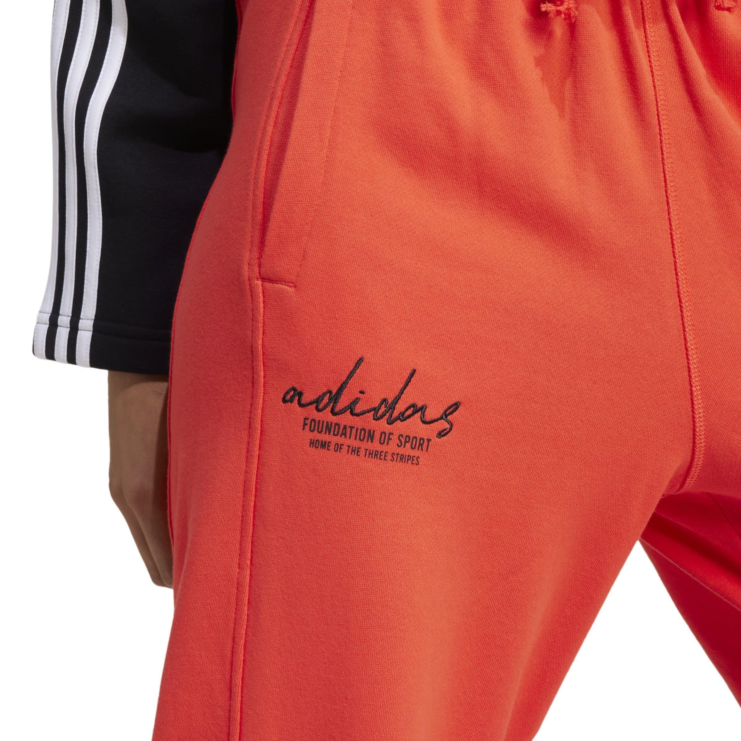 adidas Signature Graphic Embroidery French Terry Straight Leg Joggers