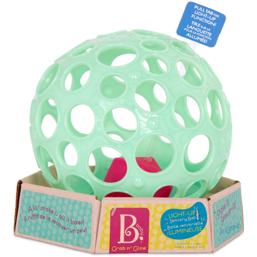 B.TOYS B. Grab n Glow Leucht Ball mit Greiflöcher 1