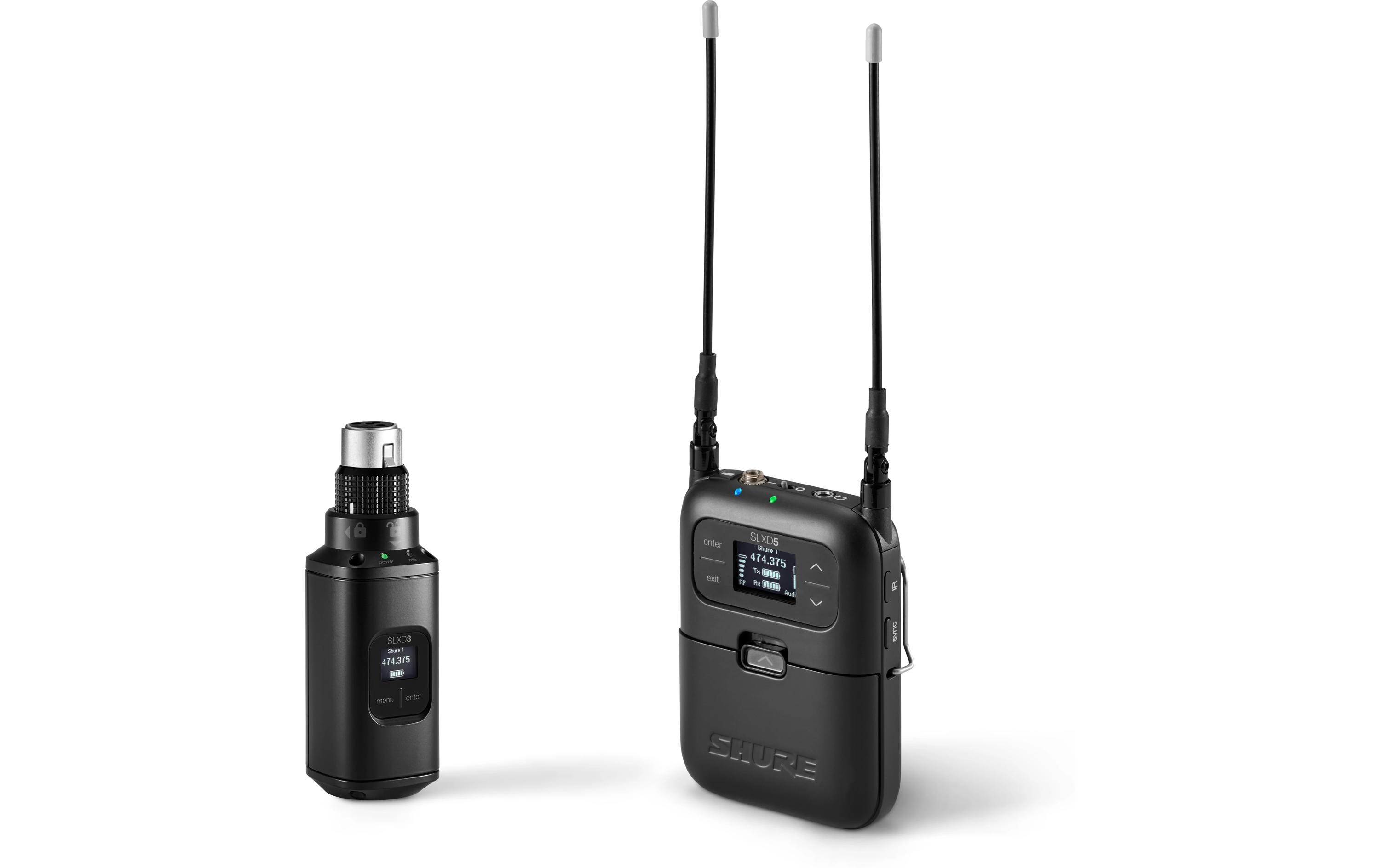 Drahtlossystem SLXD35-J53<br>Mobiles Drahtlossystem mit Aufstecksender