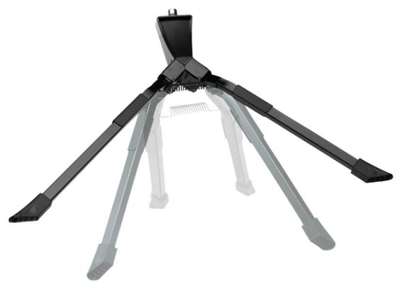 BEQUILLE VELO DOUBLE CENTRALE URSUS HOOPER FOOT 28 -700C PLIABLE ALU NOIR (300mm) - SUPPORTE POIDS 50KGS (LIVRE SUR CARTE)