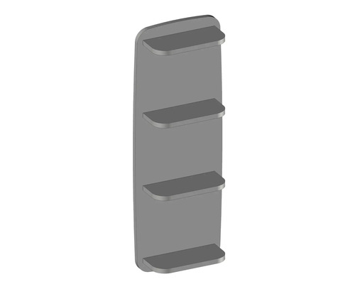 Devo Ovale Hangplank BxHxD 34x94x13,8 cm diamantgrijs