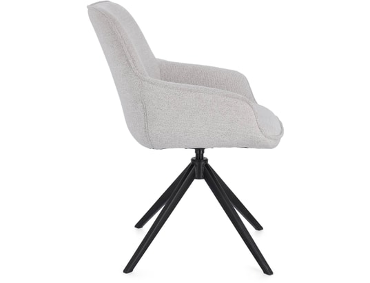 CONCEPT1 - Chaise Matilda grise pivotante