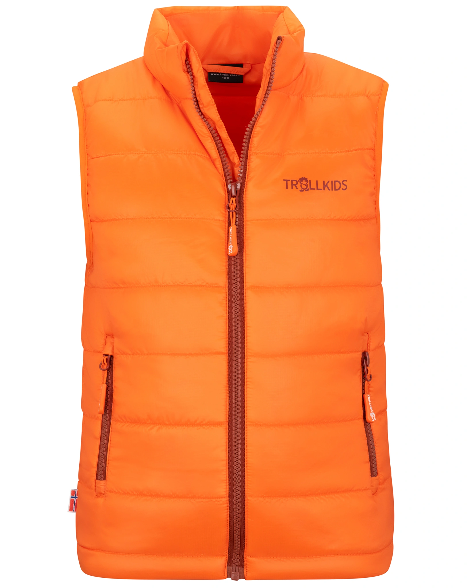 Stepp-Weste TRONDHEIM in bright orange/red brown