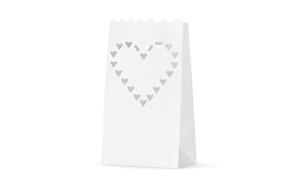 Candle Bags Hartjes 26cm 10st